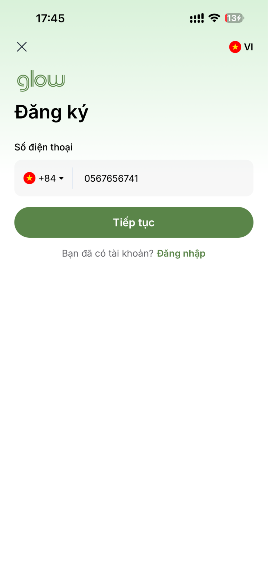 Đăng ký tài khoản